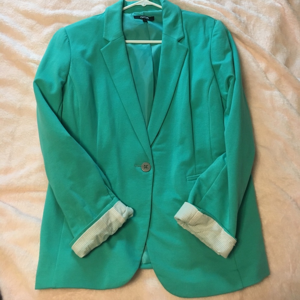 Robin egg blue blazer