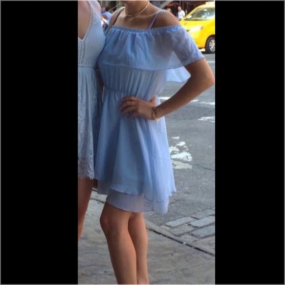 H&M Dresses & Skirts - H&M Powder Blue Chiffon Dress