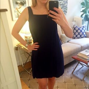 Club Monaco Shift Dress in Navy Blue