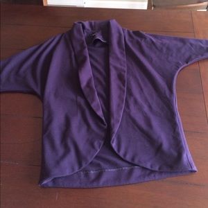 Purple cardigan/ casual blazer
