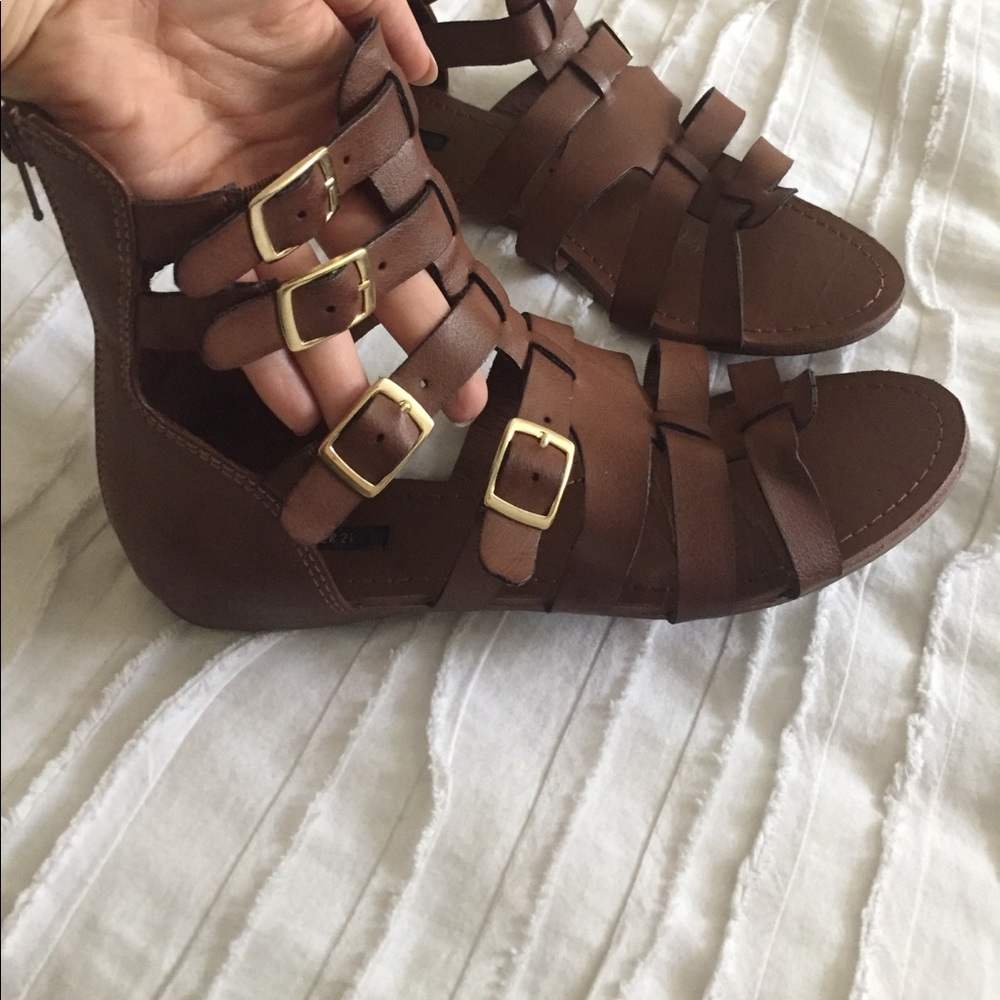 Forever 21 Tan Gladiator Sandals