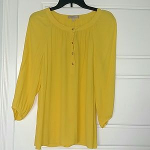 Bananas Republic yellow tunic