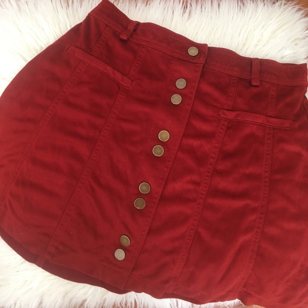 Zara button up skirt
