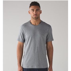 Charcoal grey men's 5 year basic tee