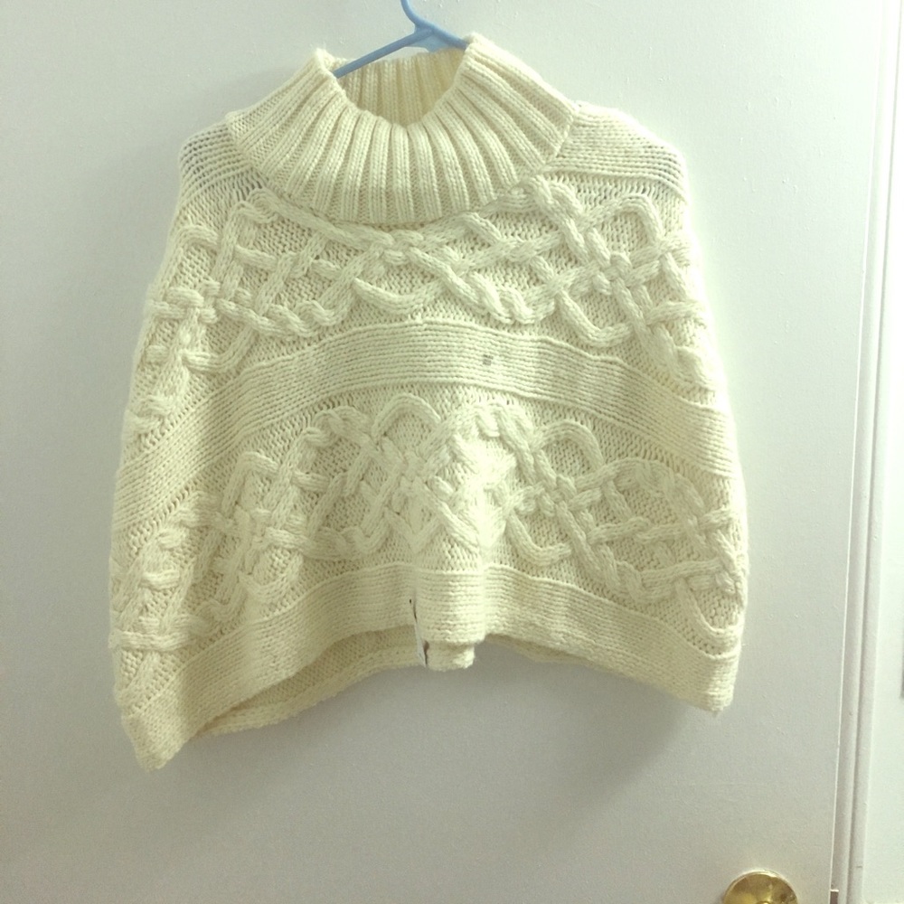 Knitted poncho