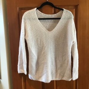 Pale pink sweater with sparkle