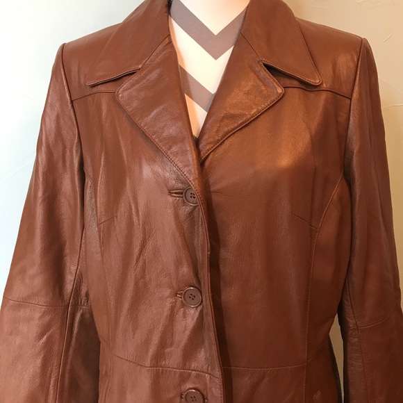 🇺🇸Vintage leather brown Wilson leather jacket - Picture 2 of 8