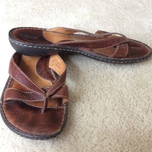 Born Brown Leather Sandals