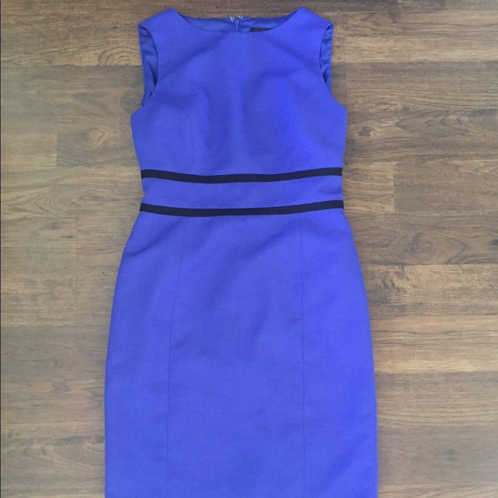 Blue pencil dress