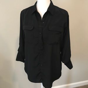 Old navy Small Black silly button down