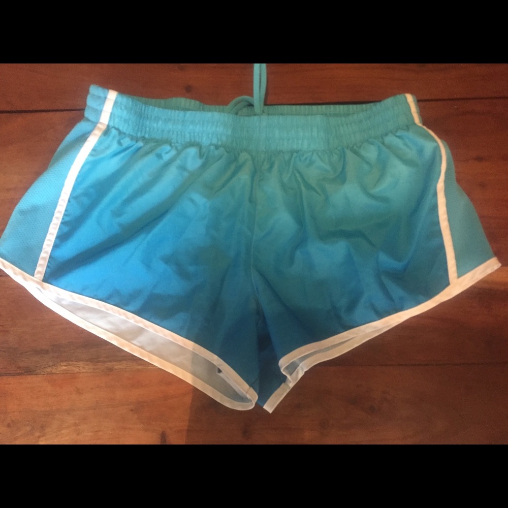 Blue ombré athletic shorts