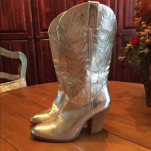 Silver Cowboy Boots by Miranda Lambert