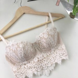 Victoria's Secret White Lace Bralette