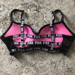 Pink Sports Bra