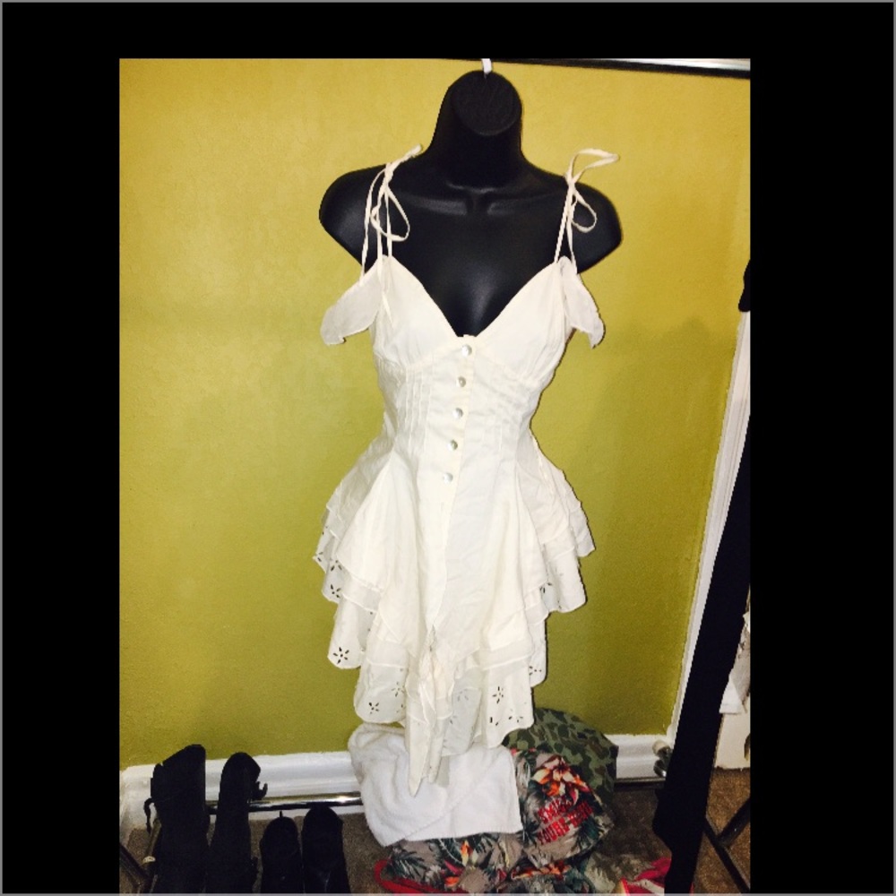 Cream boutique dress