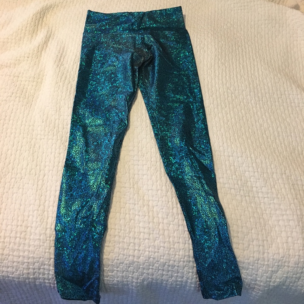 Purusha Teal Yoga Pants