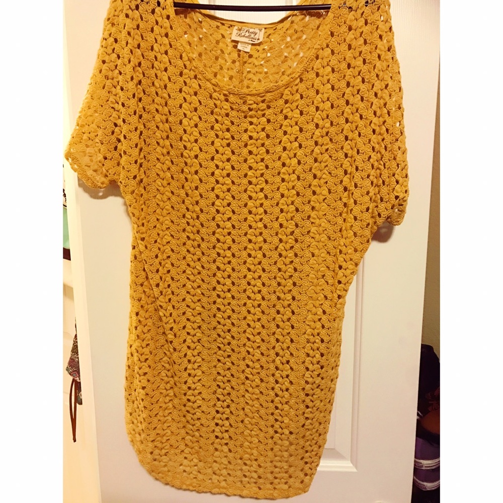 Crochet tunic top