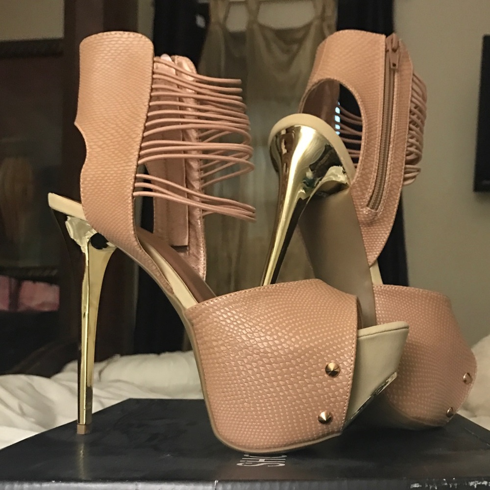Sexy Rose Gold Stilettos