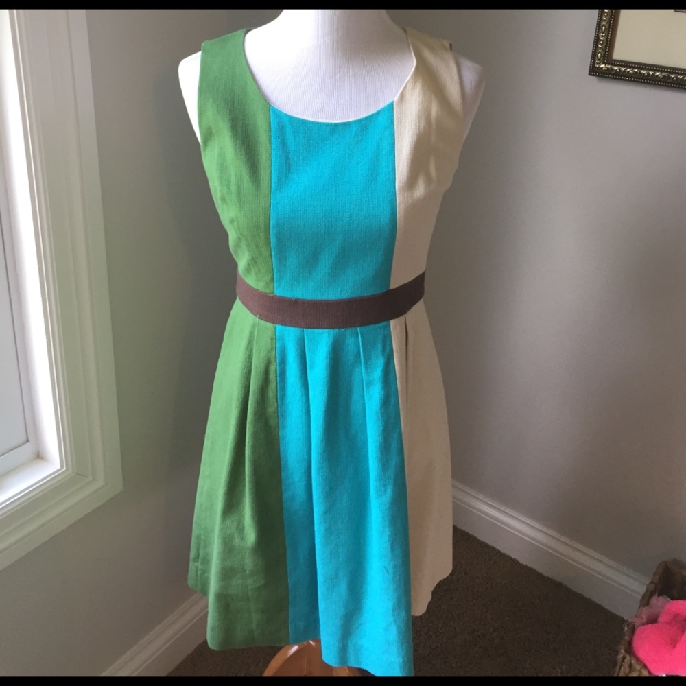 Anthropologie Block color dress by Tabitha