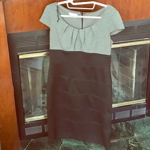 Gray and Black Dress