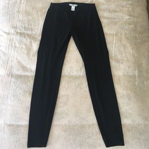 White House Black Market Jersey Black Leggings