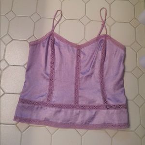 Banana Republic Lilac Cropped Tank Top