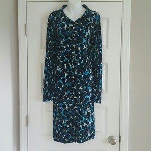Robe Leslie Fay Noir Et Blanc - Taille 12 (US), Occasion Très Bon état