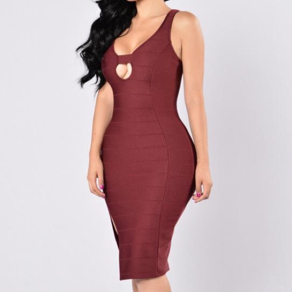 Fashion Nova Plus Bandage Look Dress - Picture 3 of 4