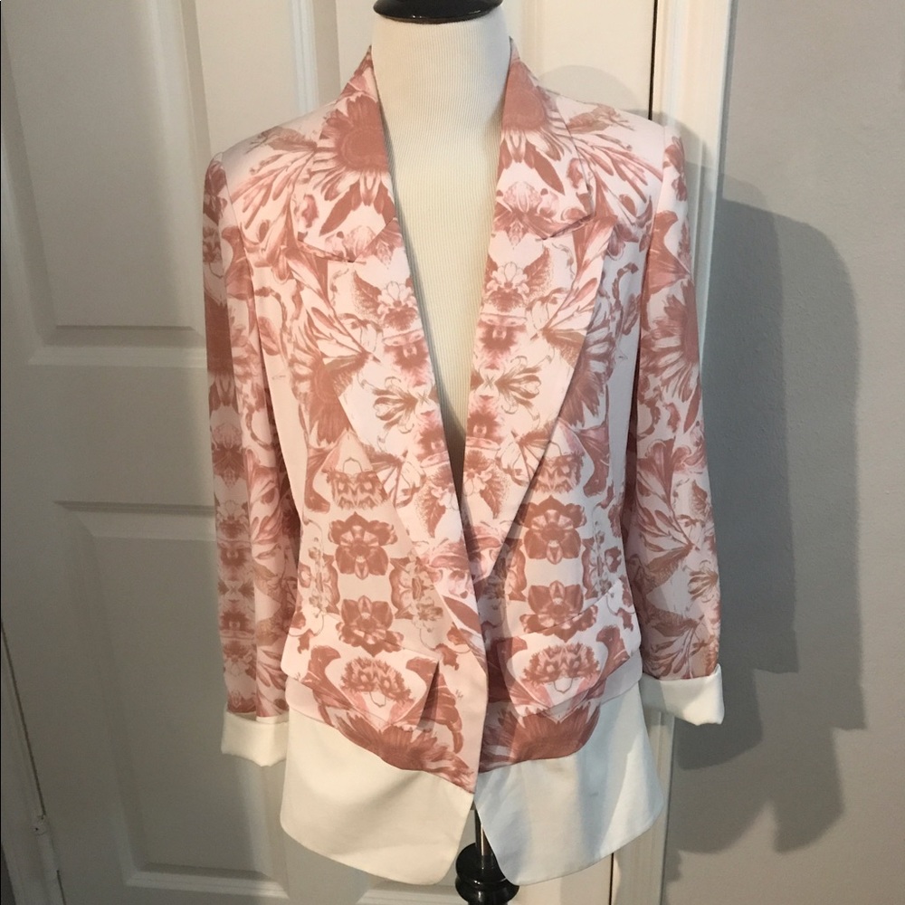 Like-New Pencey Pale Pink and White Blazer