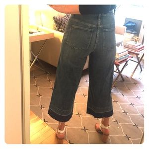 Madewell high-waist & wide-leg crop jeans