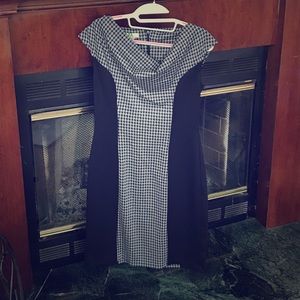 Gray and Black Dress