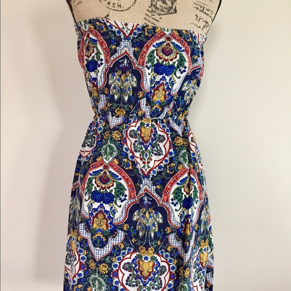 Boho print tube dress🇺🇸 - Picture 3 of 6