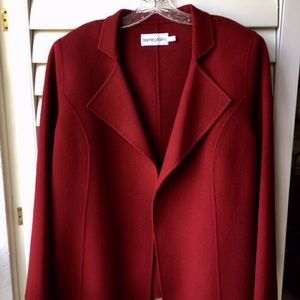 Bloomingdales red wool jacket