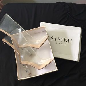 SIMMI clear heeled boot