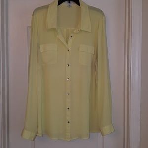 Sheer yellow blouse