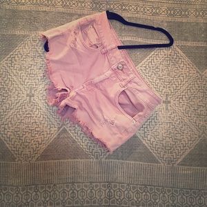 Washed Fringe Beach Shorts