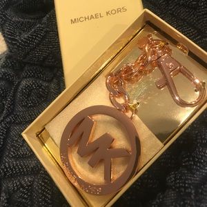 MICHAEL KORS Keychain NIB! Rose Gold!