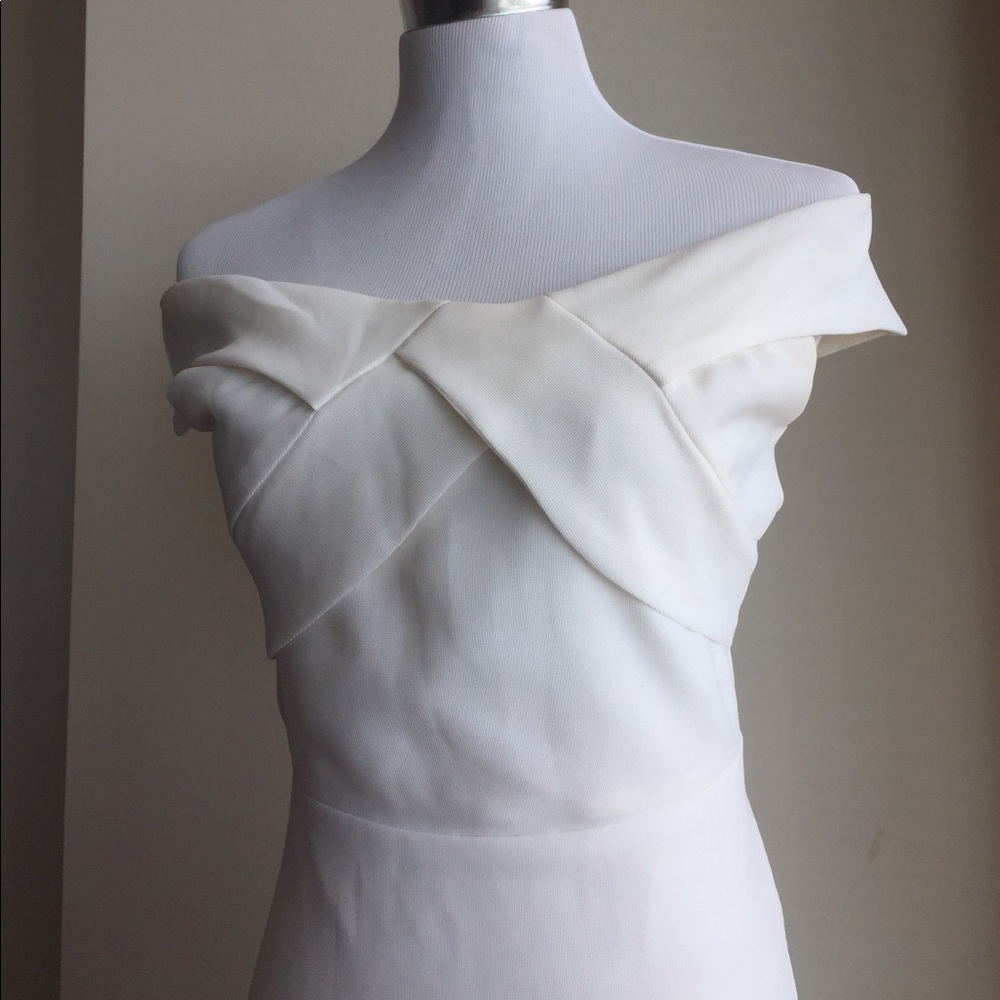 Eva Franco ivory white off shoulder bride dress - Picture 5 of 7