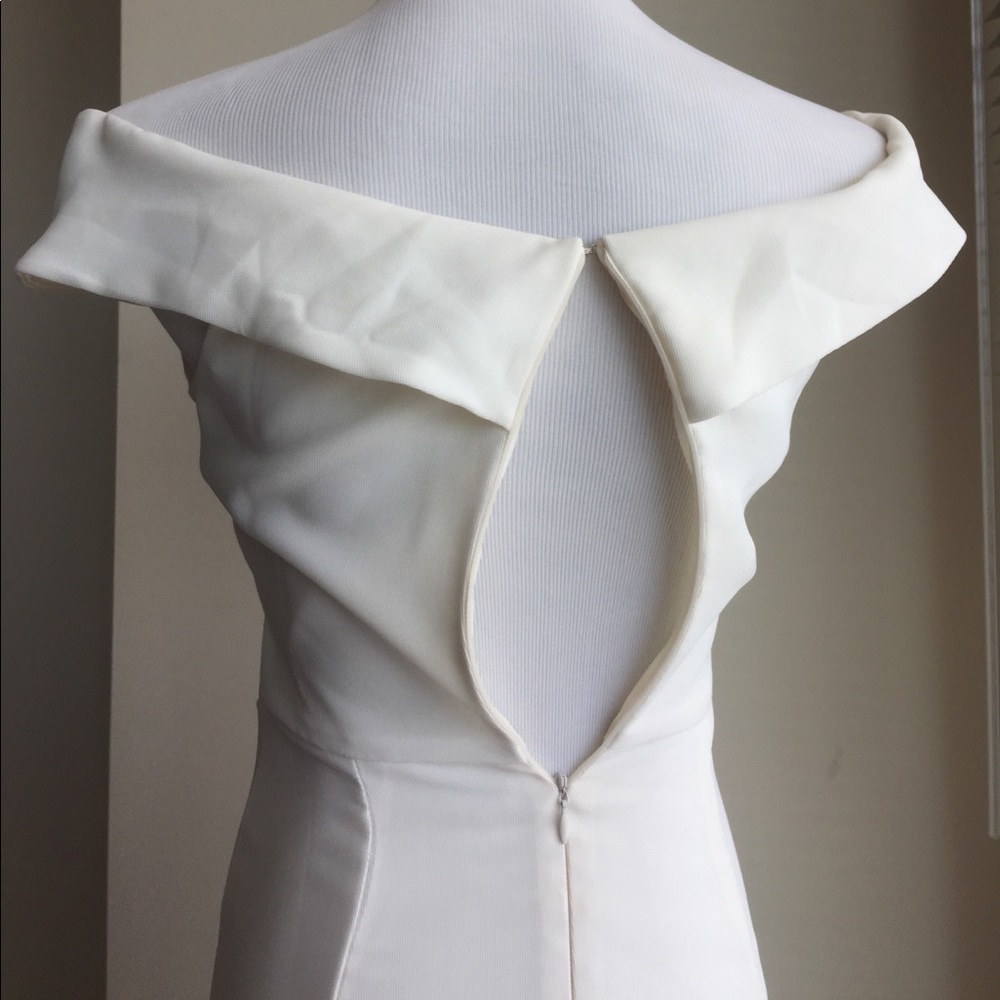 Eva Franco ivory white off shoulder bride dress - Picture 7 of 7