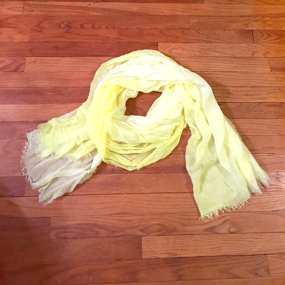 Neon yellow scarf