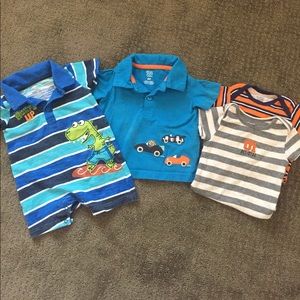 Baby boy clothes short sleeves