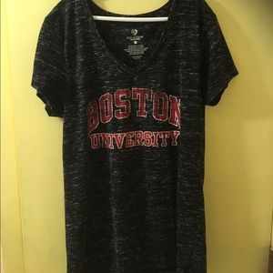 Black Burnout Boston University Tshirt - Size L