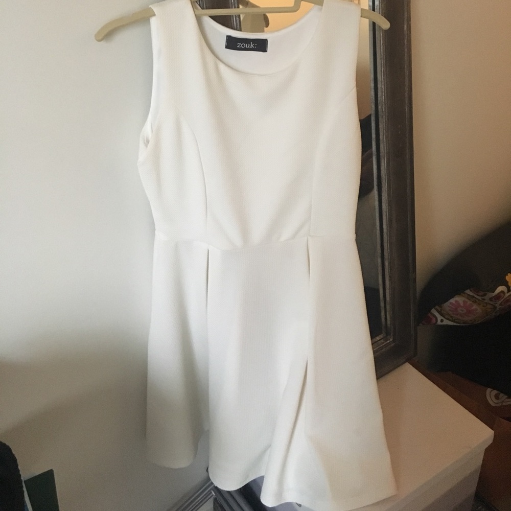 White zouk dress.