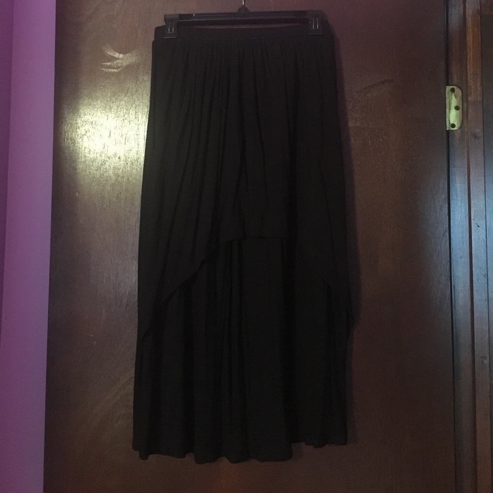 Black Hi-low skirt