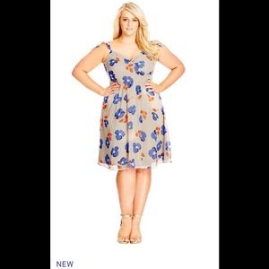 City Chic Floral Dress