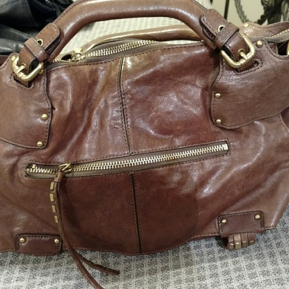 Brown leather Kooba handbag