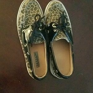 Leopard Sperry Topsiders