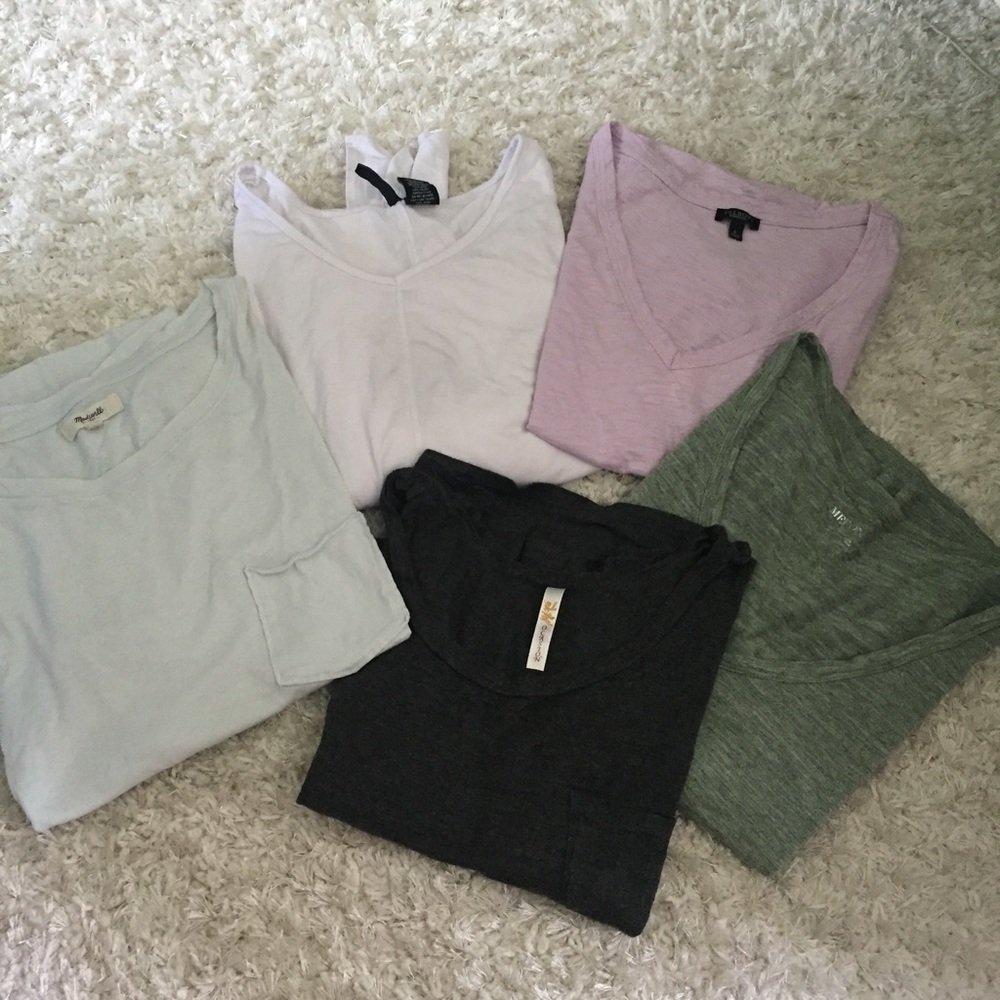 5 shirts