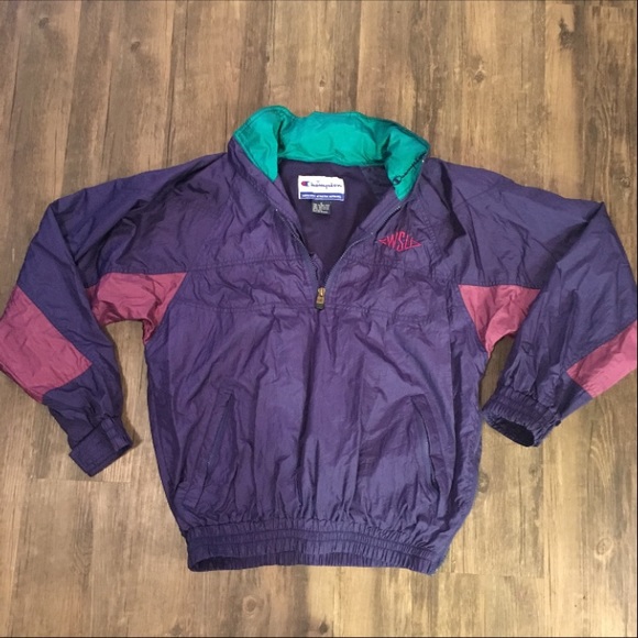 half zip windbreaker champion