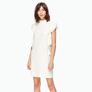 Kate Spade Satin Flutter Sleeve Dress